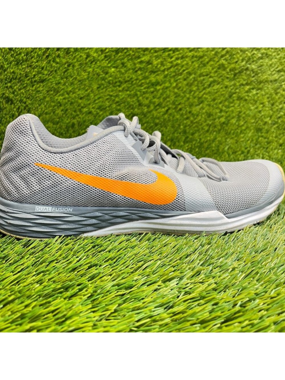 Nike Train Prime Iron DF Mens Size 10.5‎ Gray Orange Running Shoes Sneakers